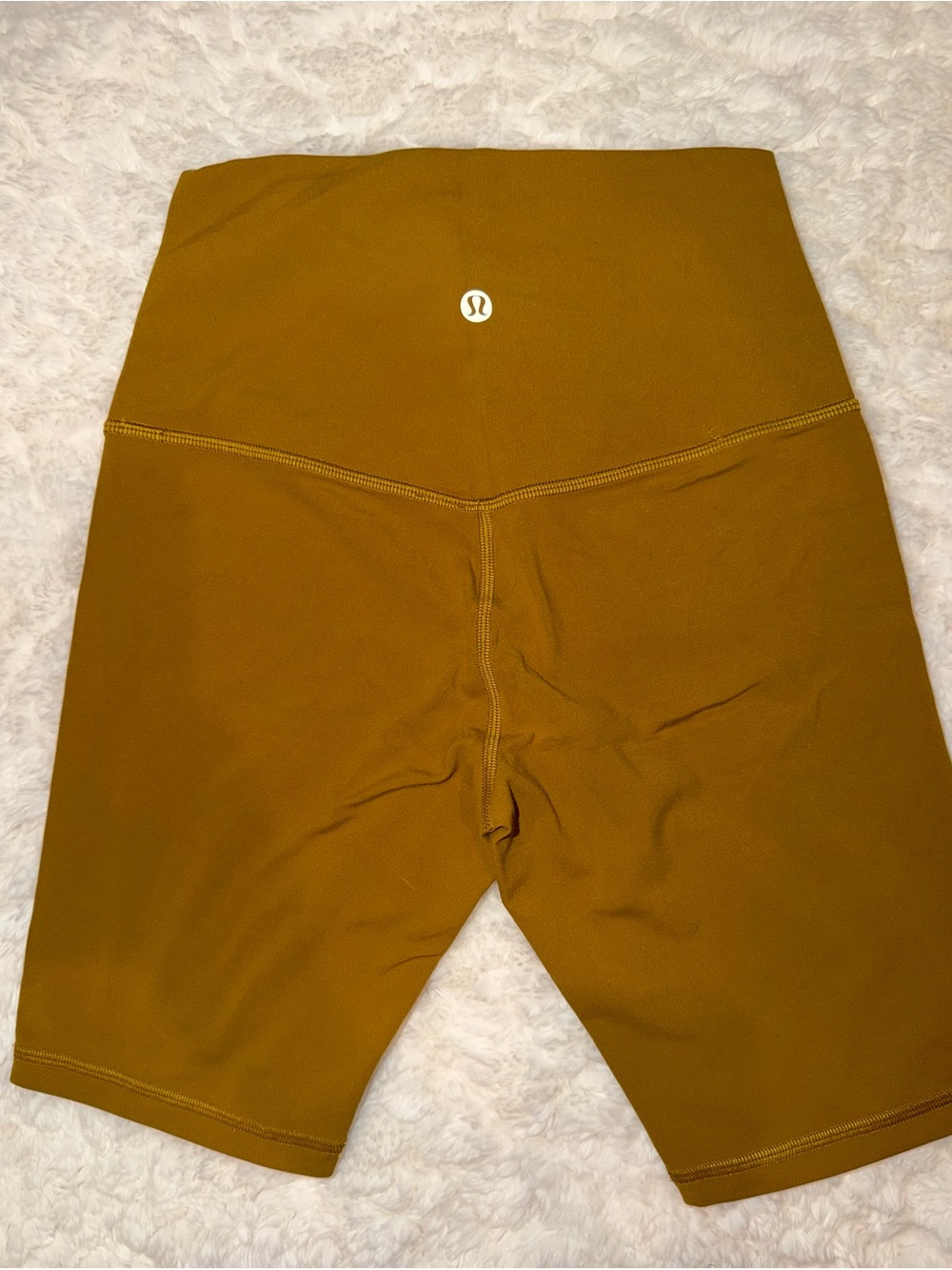 lululemon athletica High-Rise Bike Shorts — Mustard Brown